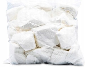 ZESTAW 12szt. | Płatki kosmetyczne kwadratowe - bawełna 500g 