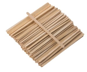 ZESTAW 10szt. | Szpatułki do depilacji wąskie | drewniane 140 x 6mm (100szt.) 