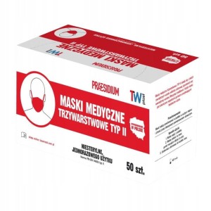 ZESTAW 40szt. | Maseczki Medyczne Jednorazowego Użytku - 20szt.- CZARNE 