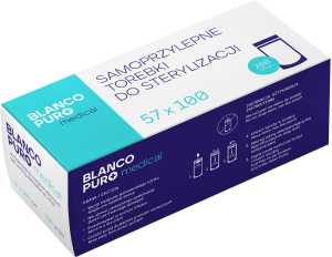 Blanco Puro Torebki foliowo- papierowe do sterylizacji 57x100 200szt.